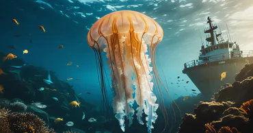 У берегов Аргентины зафиксировали гигантскую фантомную медузу с щупальцами до 10 метров