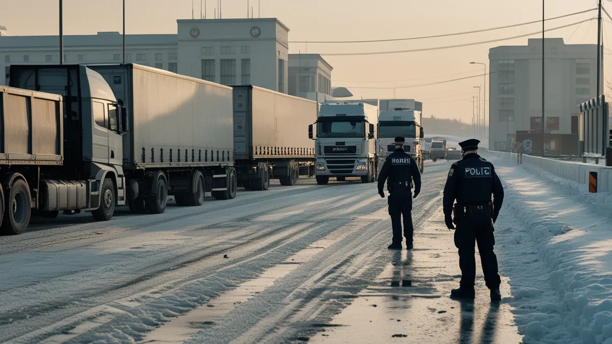 В Молдове приостановлено движение крупногабаритного транспорта из-за гололеда