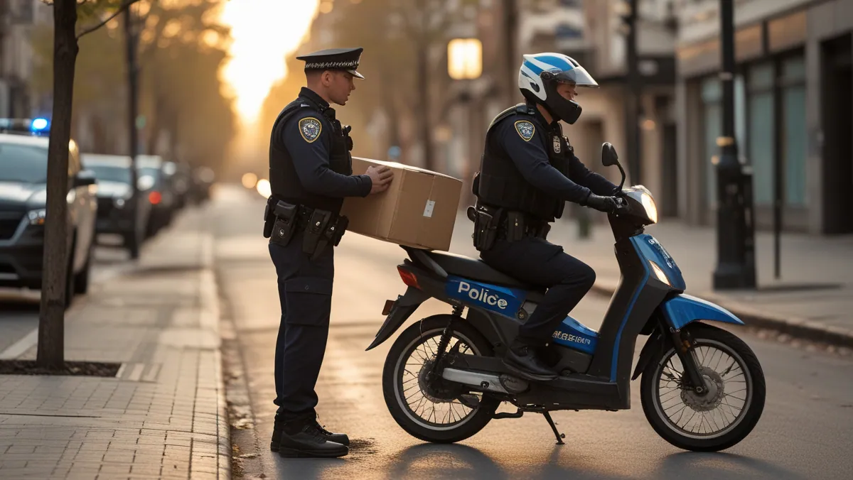 Курьер Glovo задержан в Кишиневе за пьяную езду по тротуару