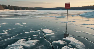 ГИЧС предупреждает о рисках выхода на лед с 11 по 13 февраля из-за температурных колебаний