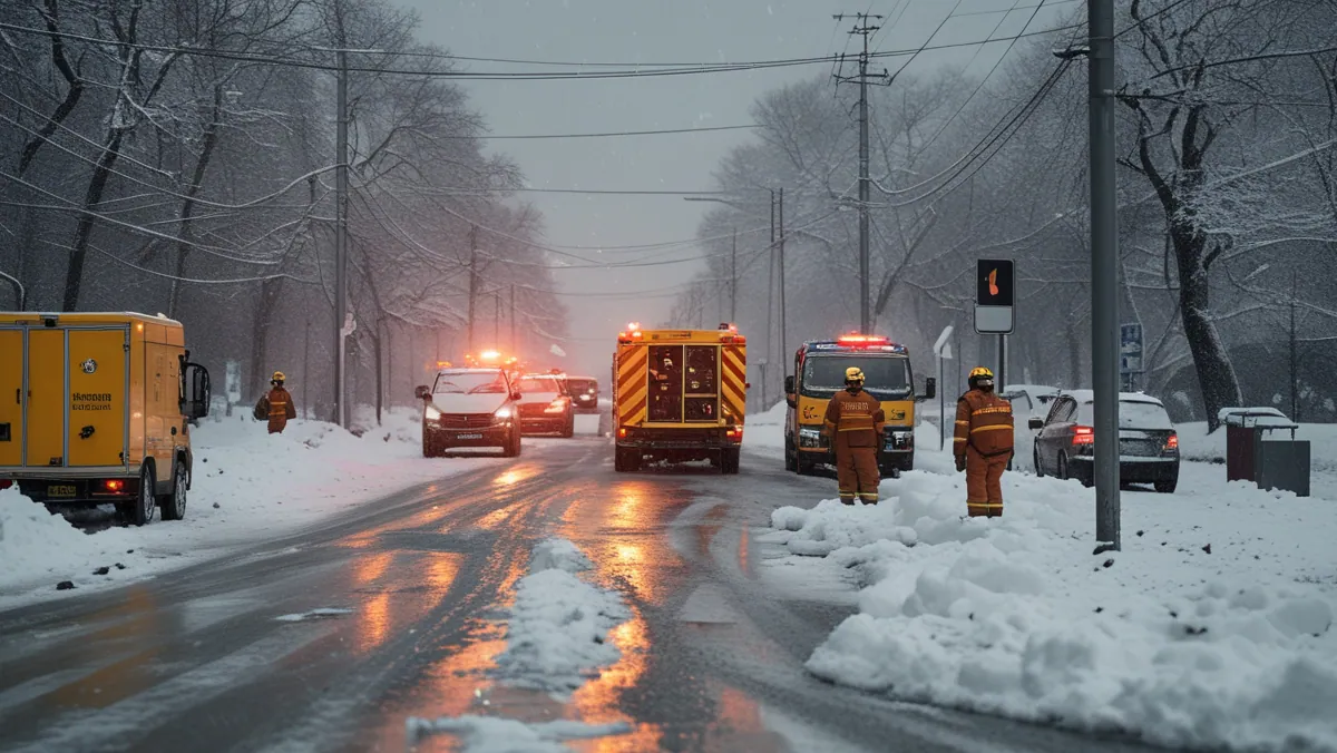 В Румынии из-за снежных бурь без света остались 200 тысяч человек