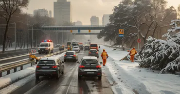 В Румынии из-за снегопада введены красный и оранжевый коды, аэропорты Бухареста парализованы