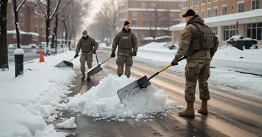 Национальная армия помогает ликвидировать последствия снегопада в Кагуле и Каушанах