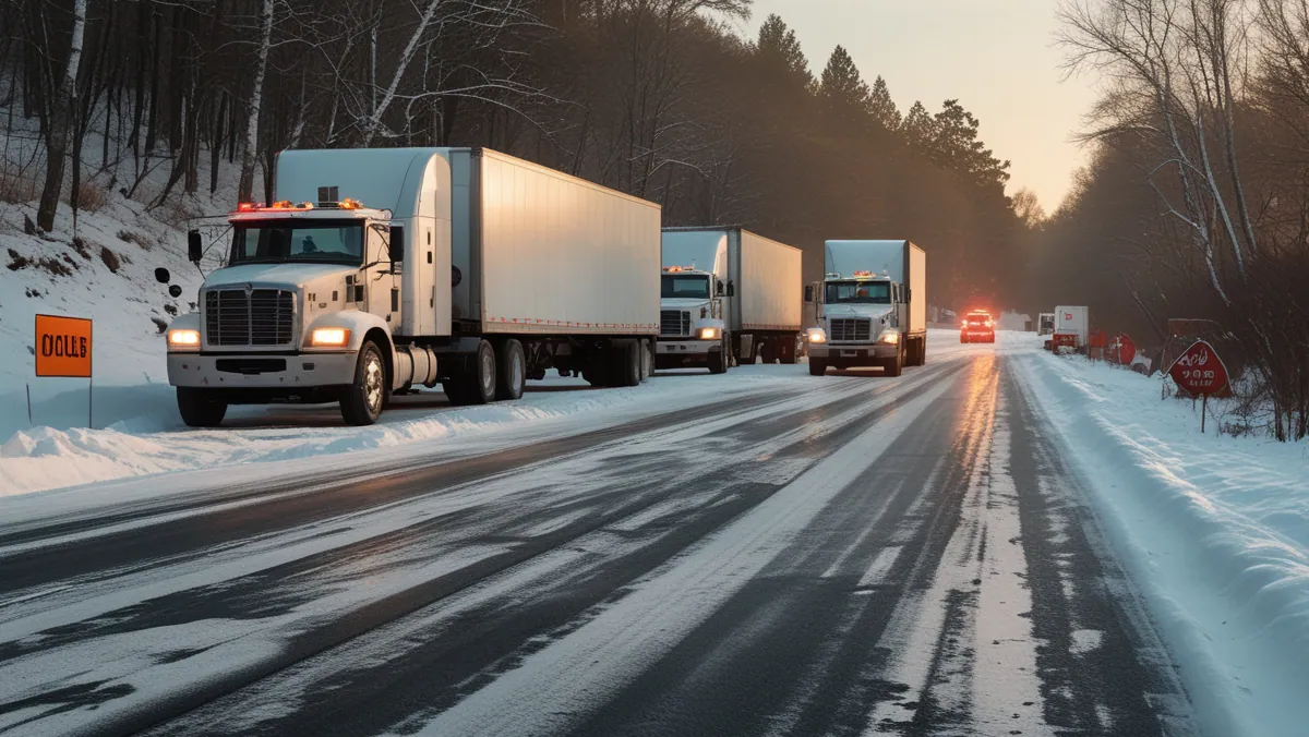 Болгария ограничила движение грузовиков на трассах Русе–Бяла и Русе–Разград из-за метели