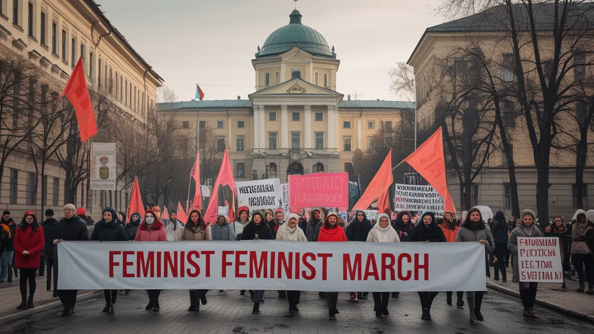 В Кишинёве прошёл 12-й феминистский марш за защиту женщин и справедливость