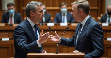 Игорь Гросу и Павел Войку устроили напряжённую перепалку в парламенте Молдовы