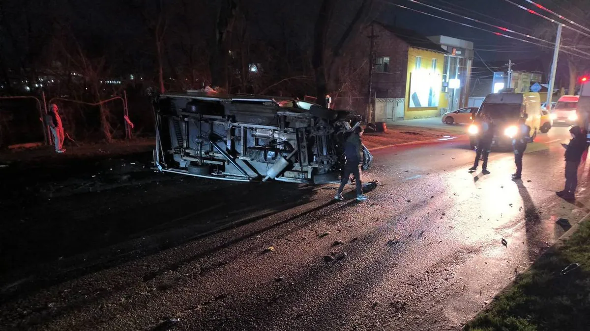 Массовое ДТП в центре Кишинева: пострадал курьер на электровелосипеде