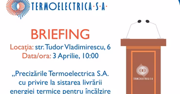 Termoelectrica запускает проект модернизации тепла на 326 млн евро