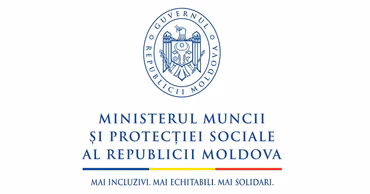 Official logo of the Ministry of Labor and Social Protection of the Republic of Moldova.