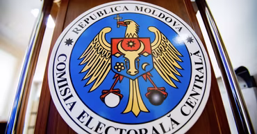 The official logo of the Central Electoral Commission of the Republic of Moldova.
