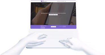 A laptop screen displaying the MSign electronic signature service interface.