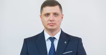 Portrait of Alexandru Musteata, head of the Intelligence and Security Service of Moldova.