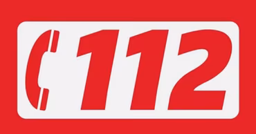 The logo of the 112 emergency service with a phone icon.