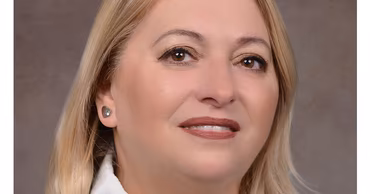 A portrait of Aneta Gonta, the newly appointed head of the Audiovisual Council.