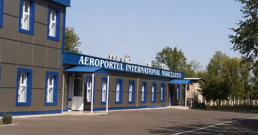 The building of Marculesti International Airport in Moldova.
