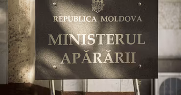 The sign of the Ministry of Defense of the Republic of Moldova.