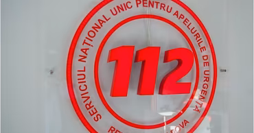 The logo of the 112 emergency service in the Republic of Moldova.
