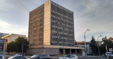 The National Bank of Moldova building in Chisinau.