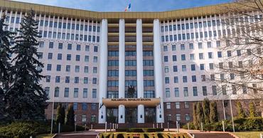 The Parliament building of the Republic of Moldova in Chisinau.