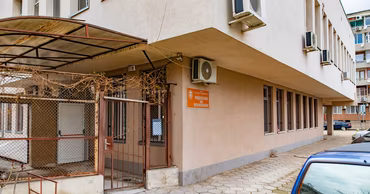 Exterior view of a psychiatric department building in Moldova.